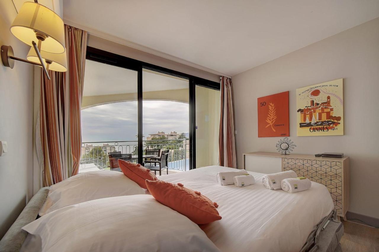 Immogroom - 2 Rooms Sea View - Swimming Pool - Terrace - Parking - Ac 戛纳 外观 照片