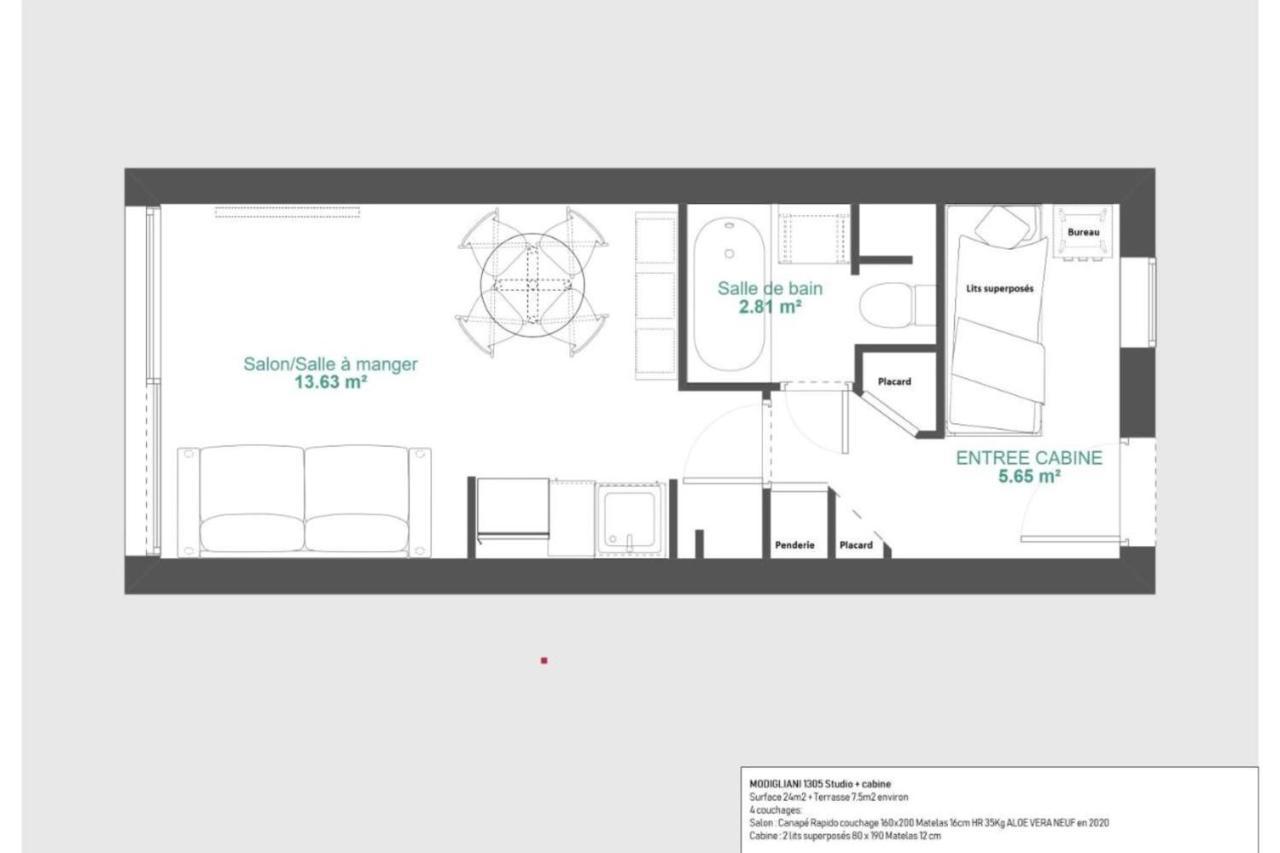 Immogroom - 2 Rooms Sea View - Swimming Pool - Terrace - Parking - Ac 戛纳 外观 照片